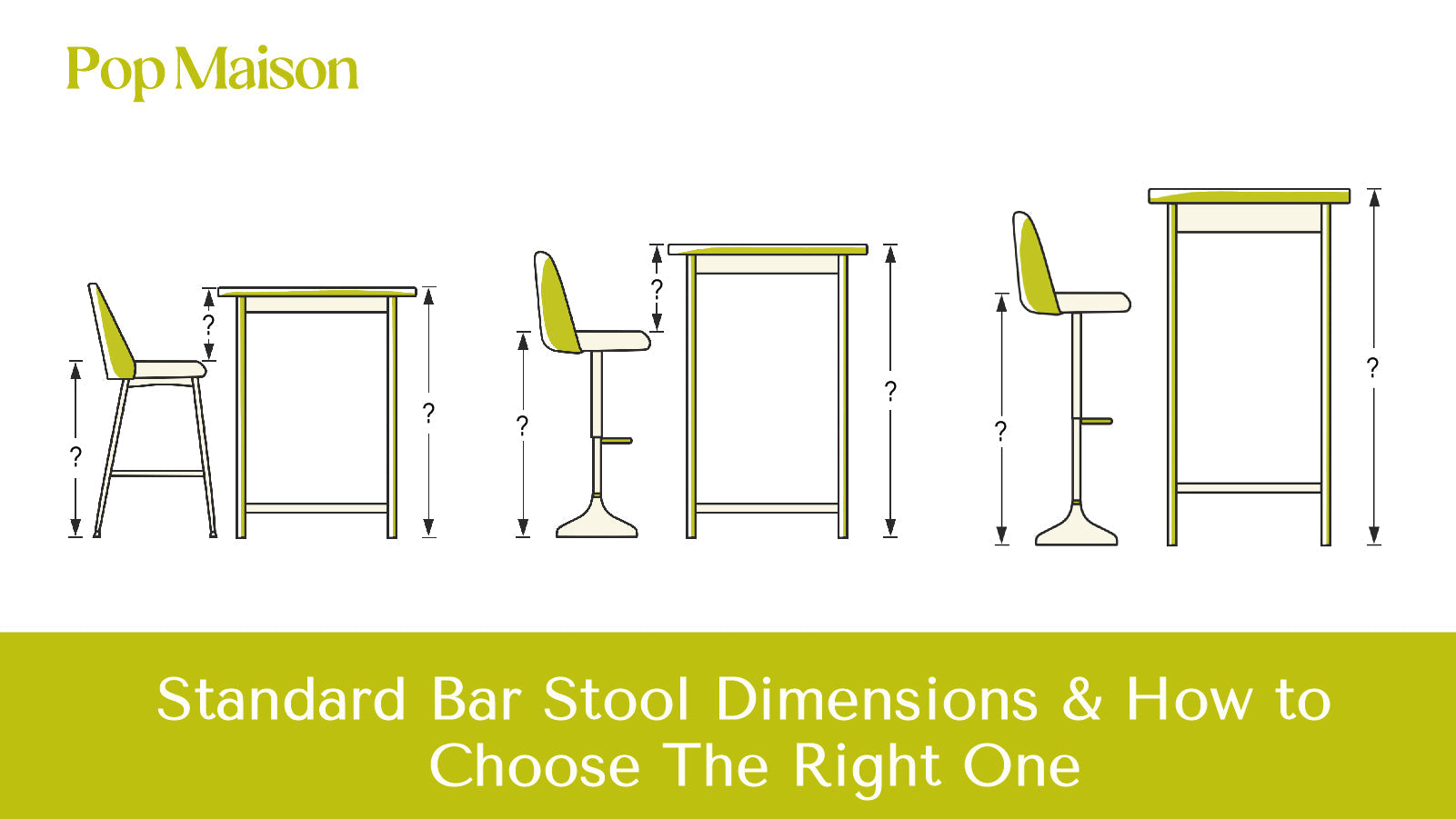 Standard Bar Stool Dimensions & How to Choose The Right One