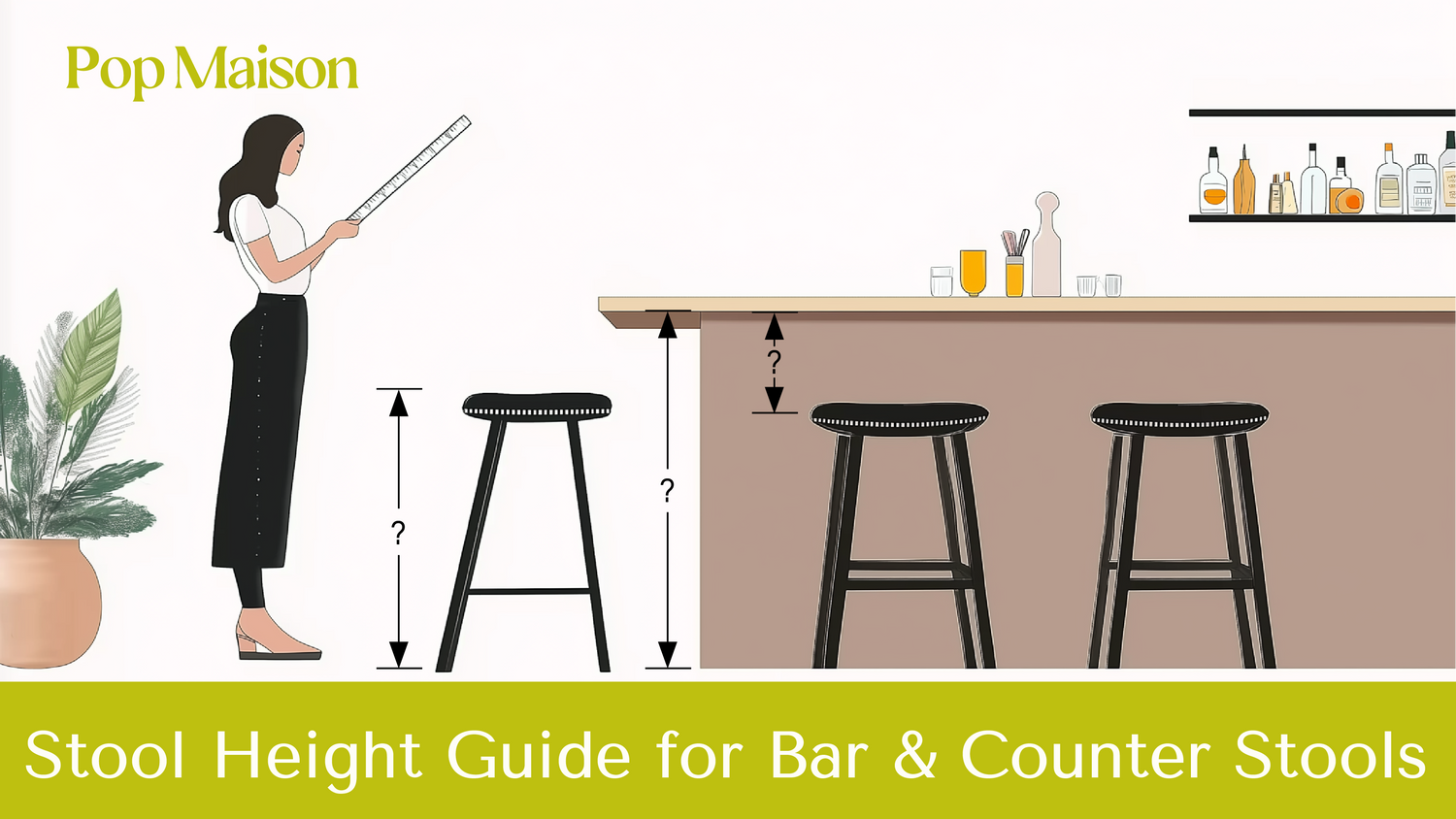 Stool Height Guide for Bar & Counter Stools