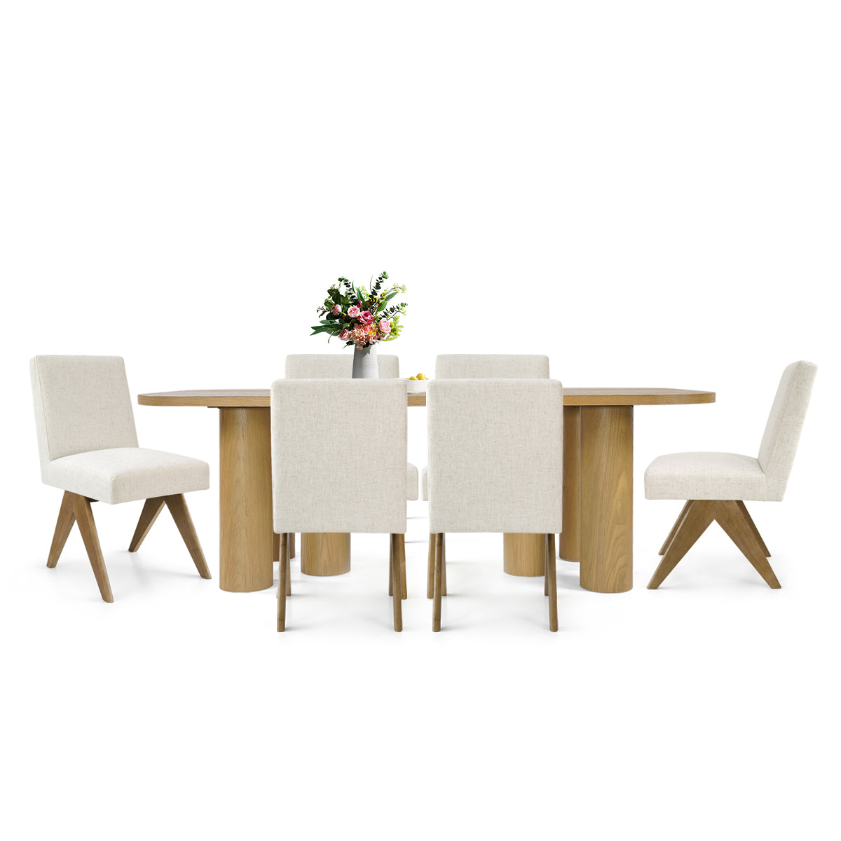 Baguette & Morgan 86.5" Rectangle Table Set for 6 (7-Piece)