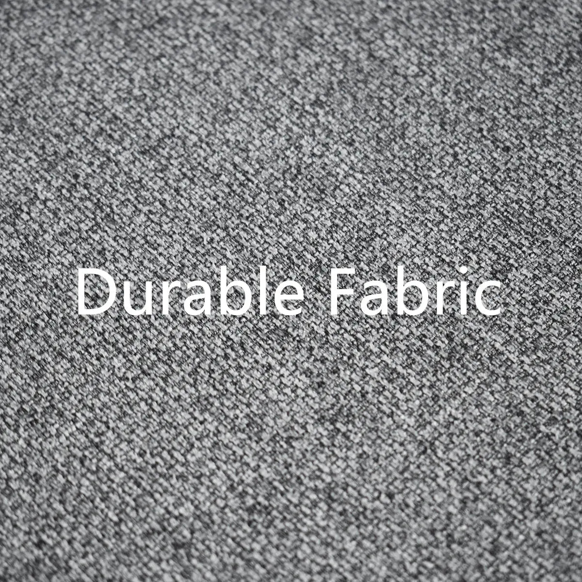 Durable fabric texture detail of Boston Modern Upholstered Dining Chair in gray upholstery.