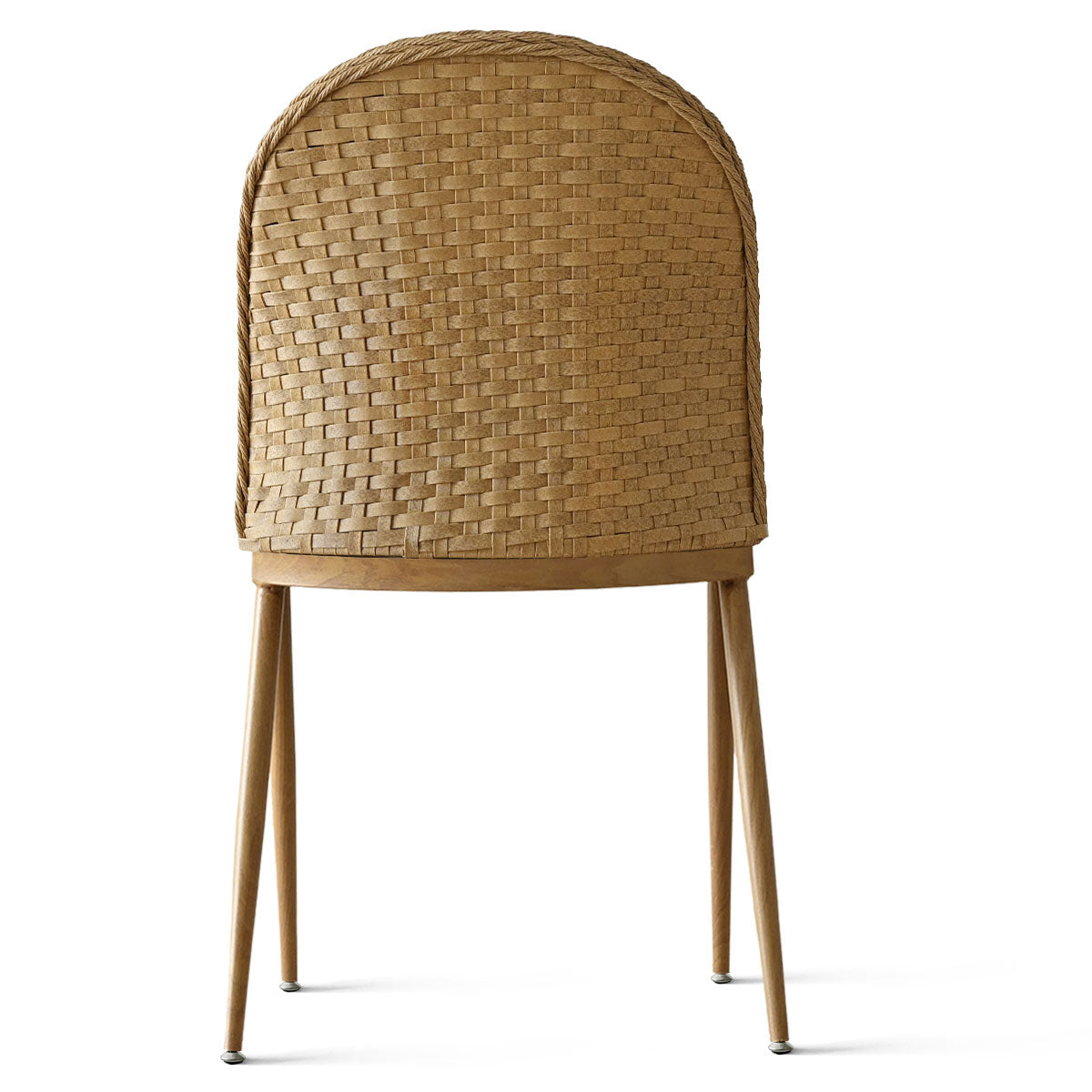 Barcelona Beige Rattan Upholstered Dining Chair (Set of 2)