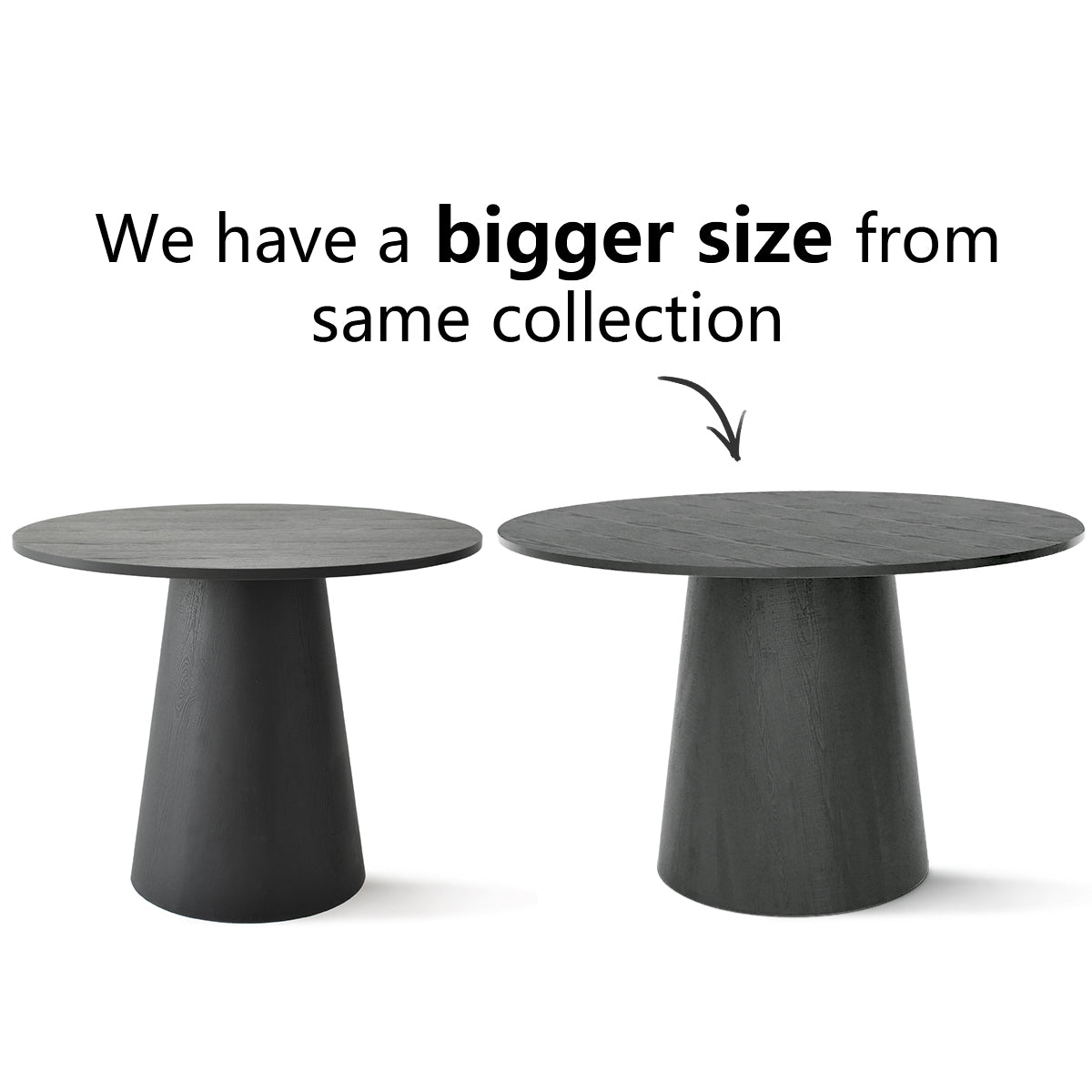 Dwen 35" Modern Round Pedestal Console Table