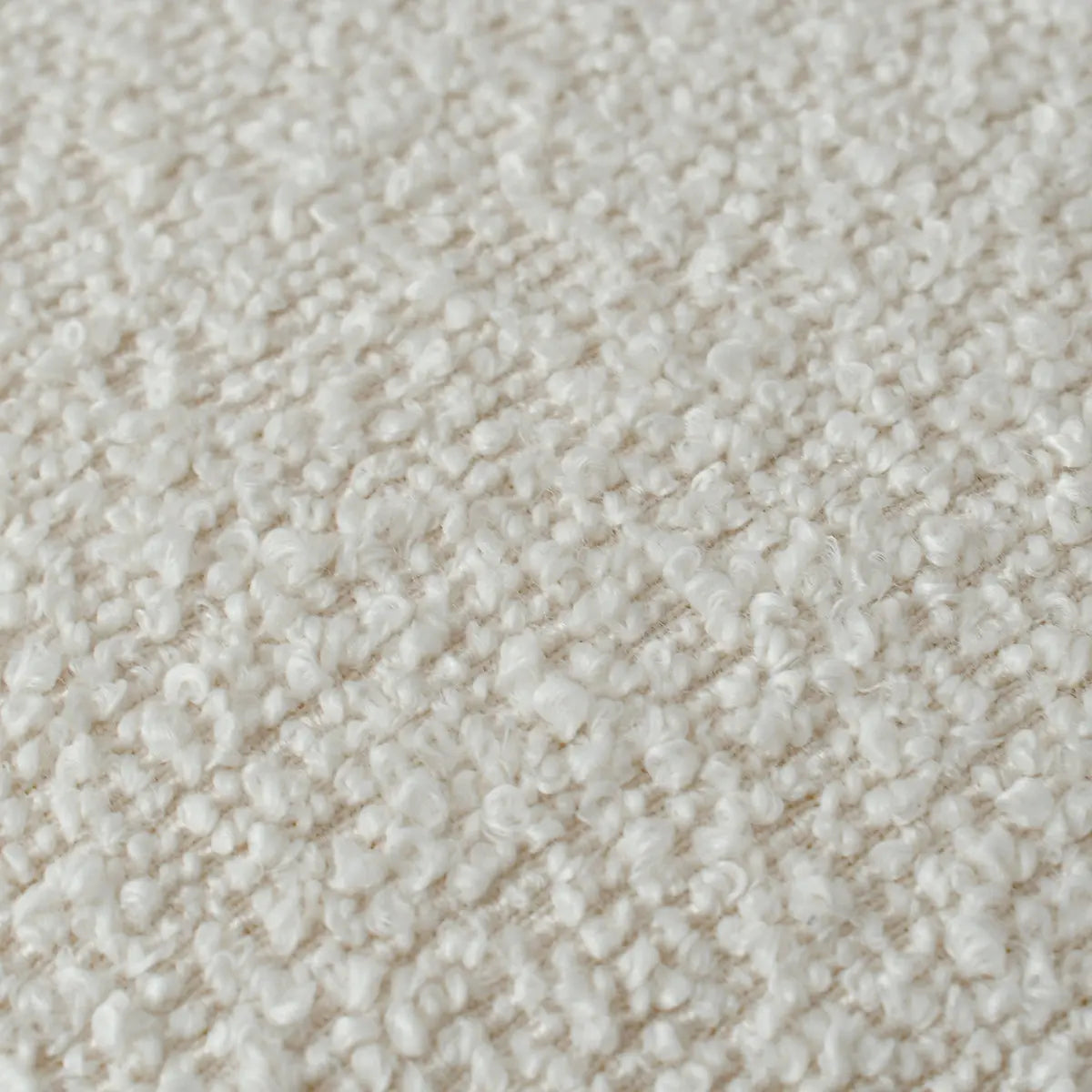 Close-up texture of cream fabric from Dwen & Edwin Modern Round Dining Table Set.