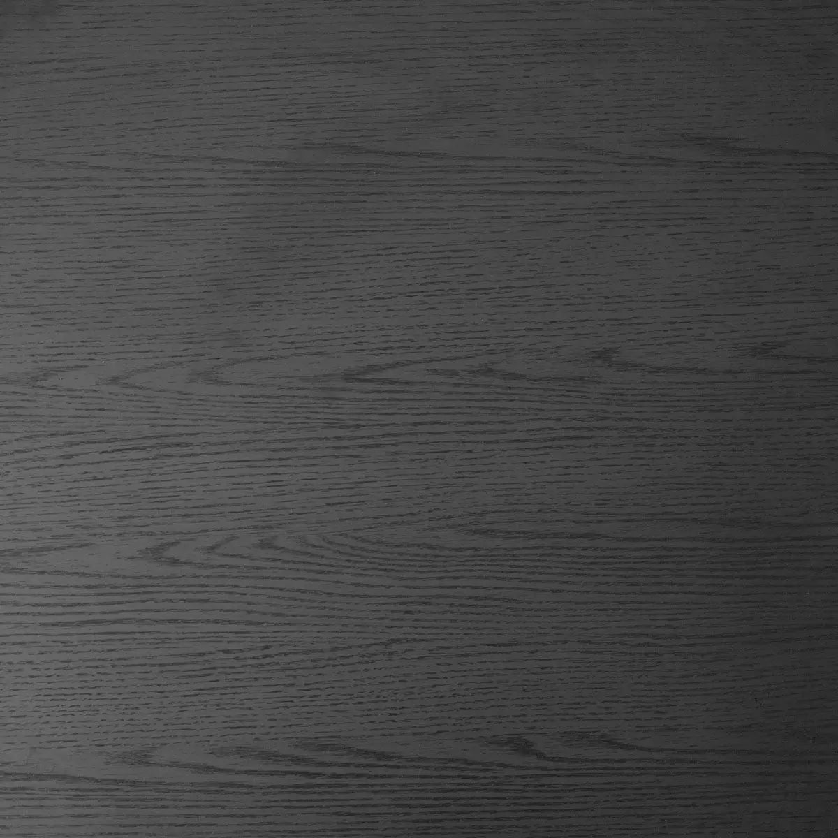 Black wooden tabletop texture close-up, Hobo Modern Coffee Table surface detail, with wood grain pattern.