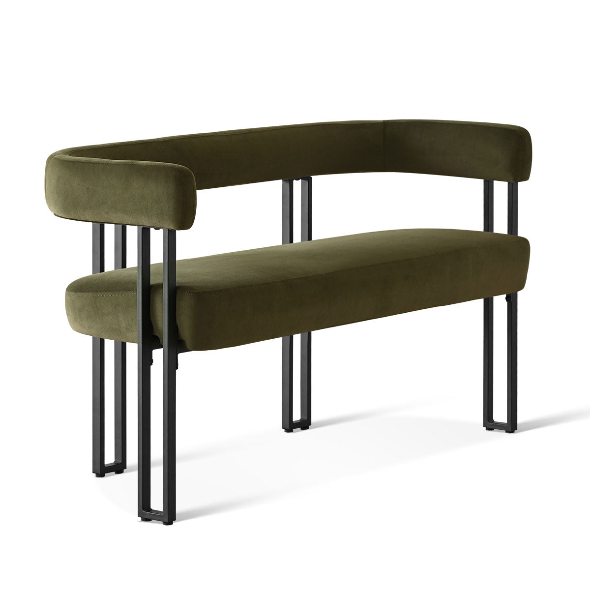 Mia 48.5" Modern Velvet Bench