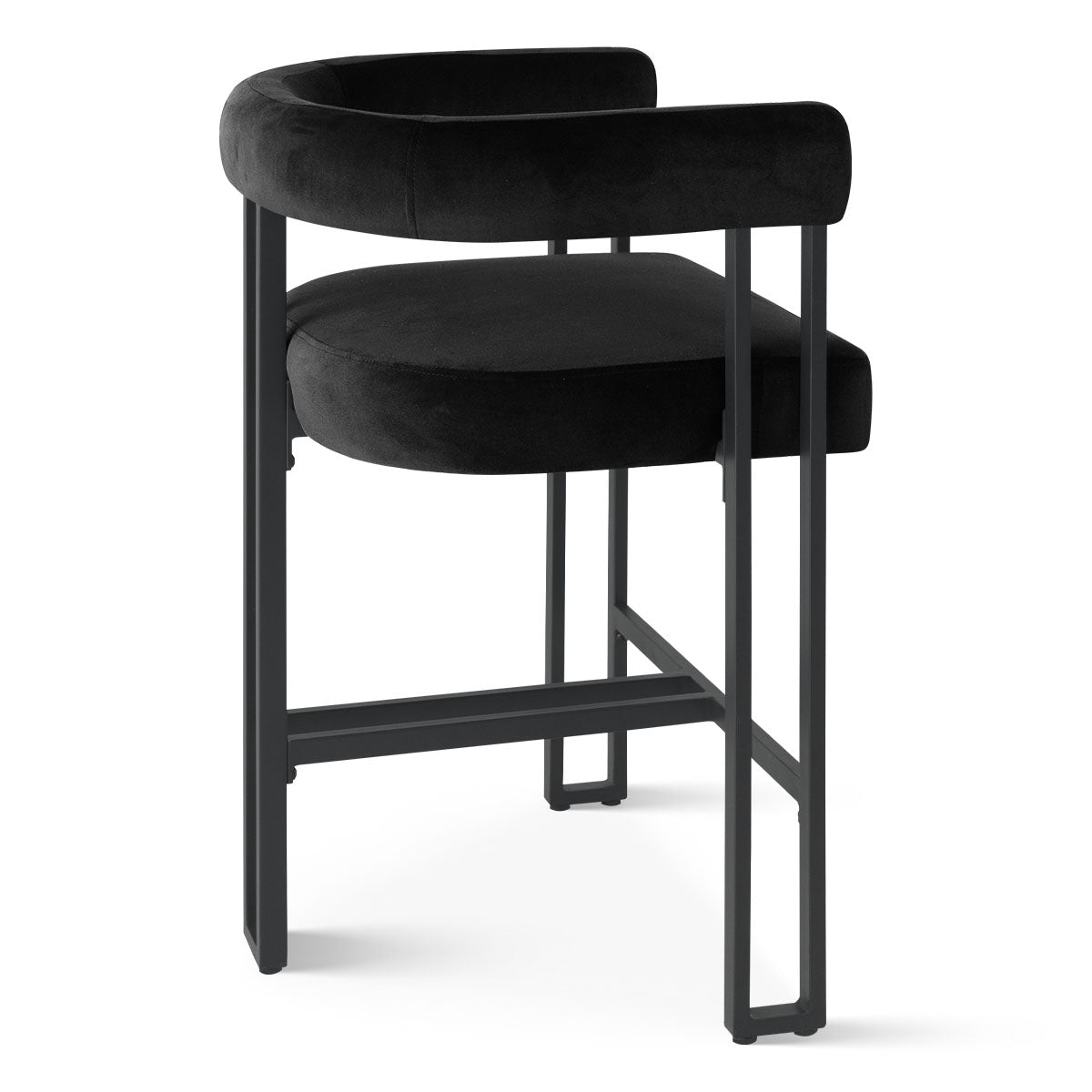 Mia 24" Modern Velvet Accent Counter Stool