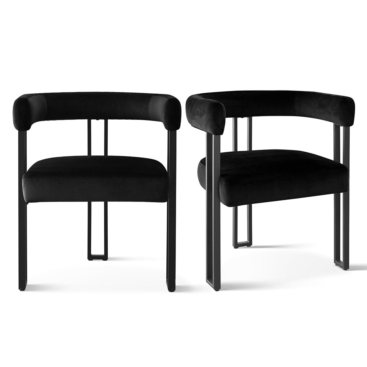 Mia Velvet Accent Dining Chair (Set of 2)