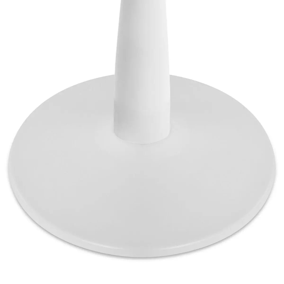 Haven Modern white dining table base detail, sleek design for contemporary dining settings.