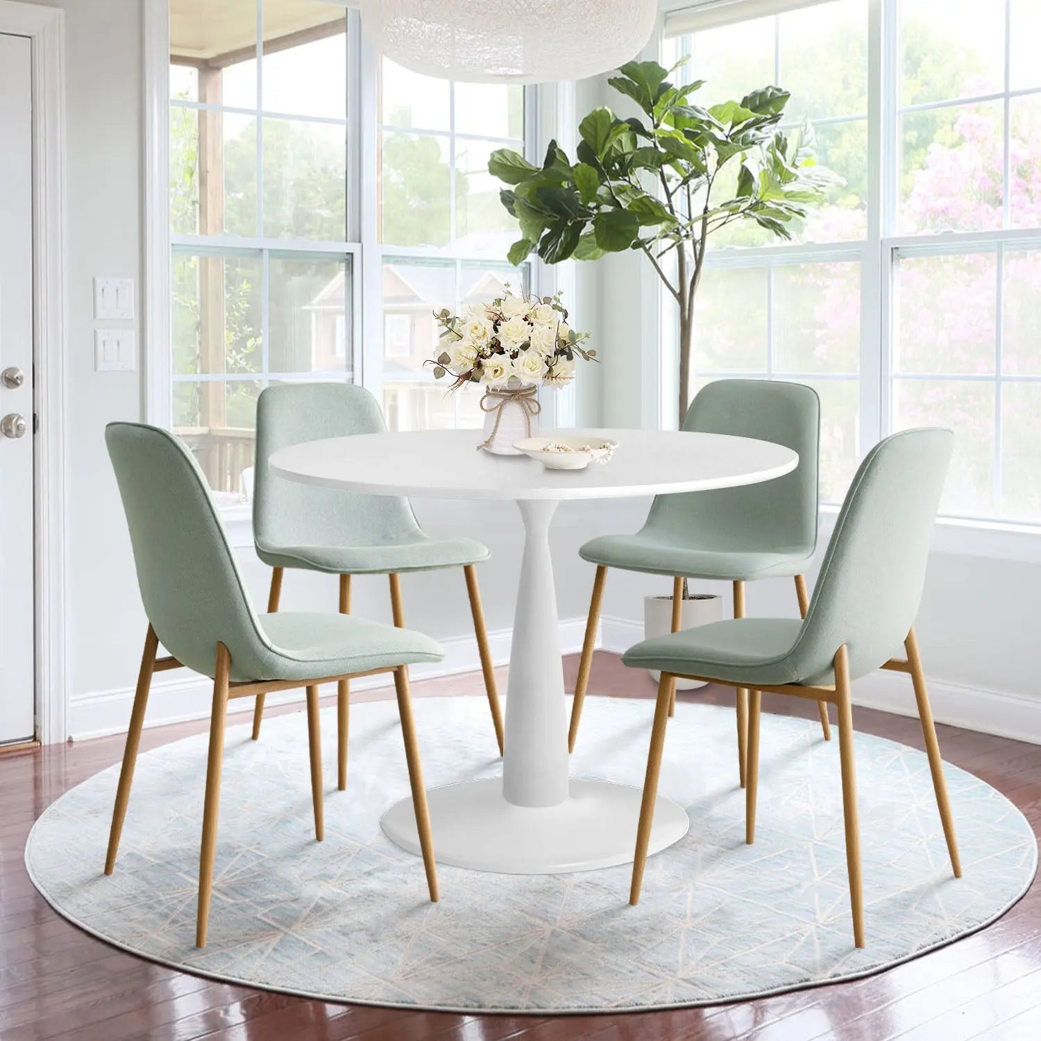 Cheap white table and chairs sale