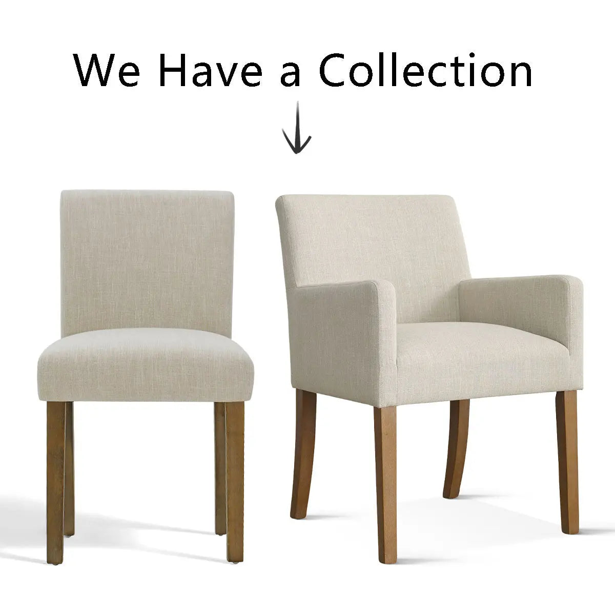 North Modern Boucle Upholstered Armchair collection with wood legs; elegant, minimalist design.