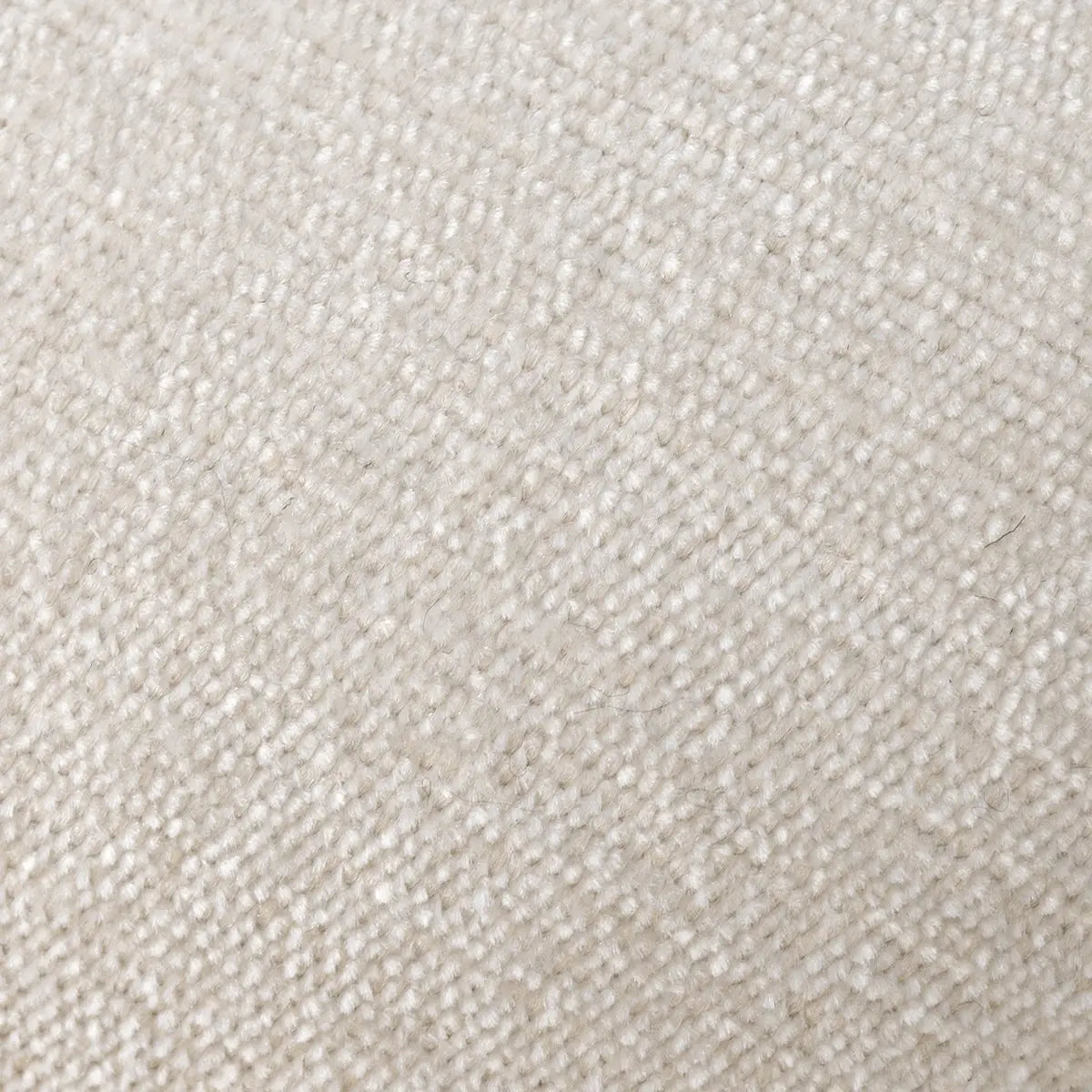 Close-up of beige fabric texture on Oslo Modern Upholstered Dining Chair with Metal Legs.