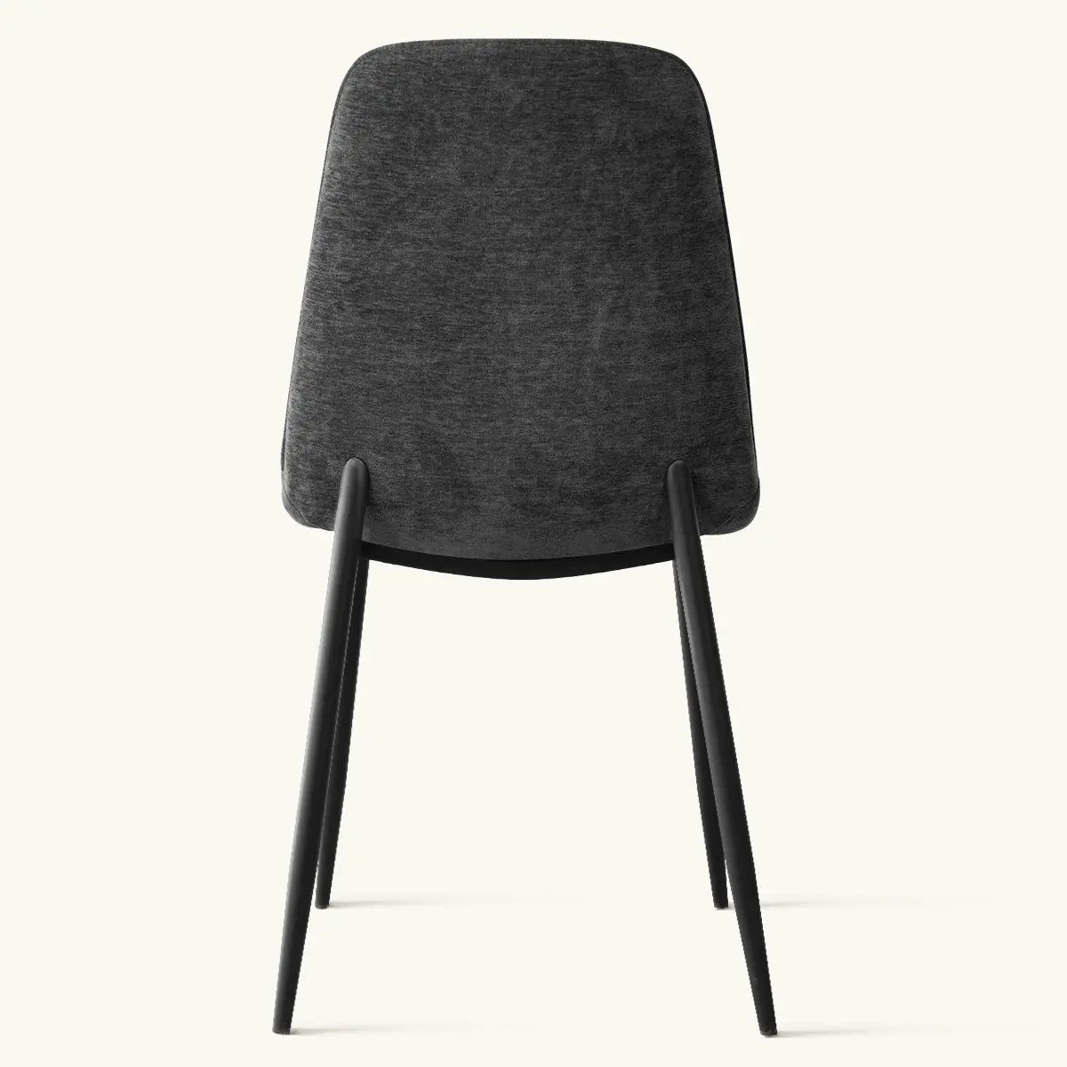 Oslo Modern Dining Chair, upholstered, with metal legs, ideal for contemporary dining spaces.