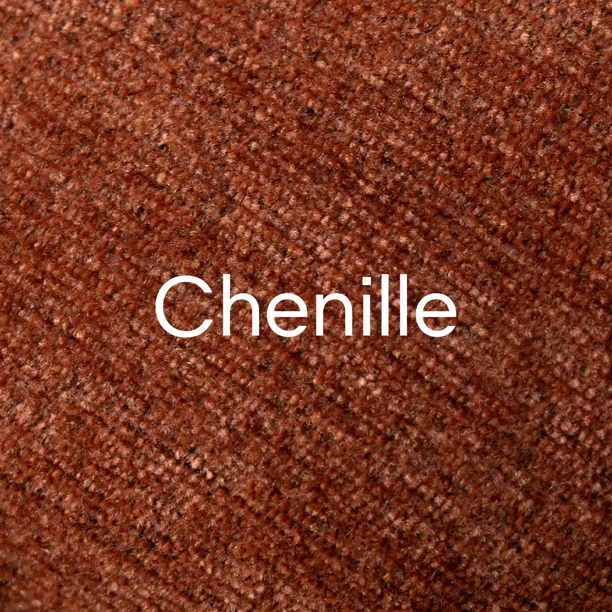 Chenille fabric texture detail featured in Oslo Modern Upholstered Dining Chair with Metal Legs.