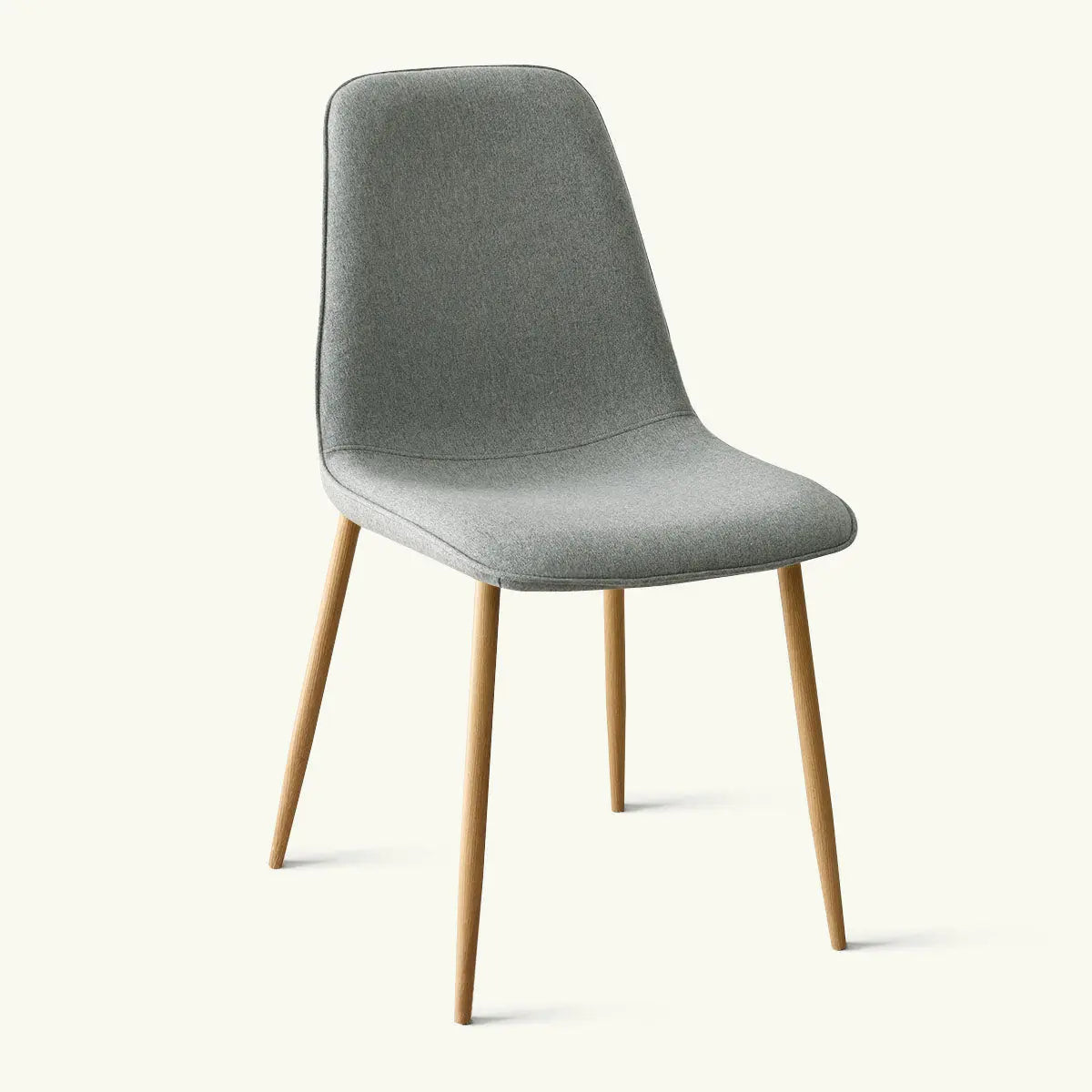 Oslo Modern Chenille Dining Chair, oak legs, stylish seating for contemporary kitchens or dining rooms.