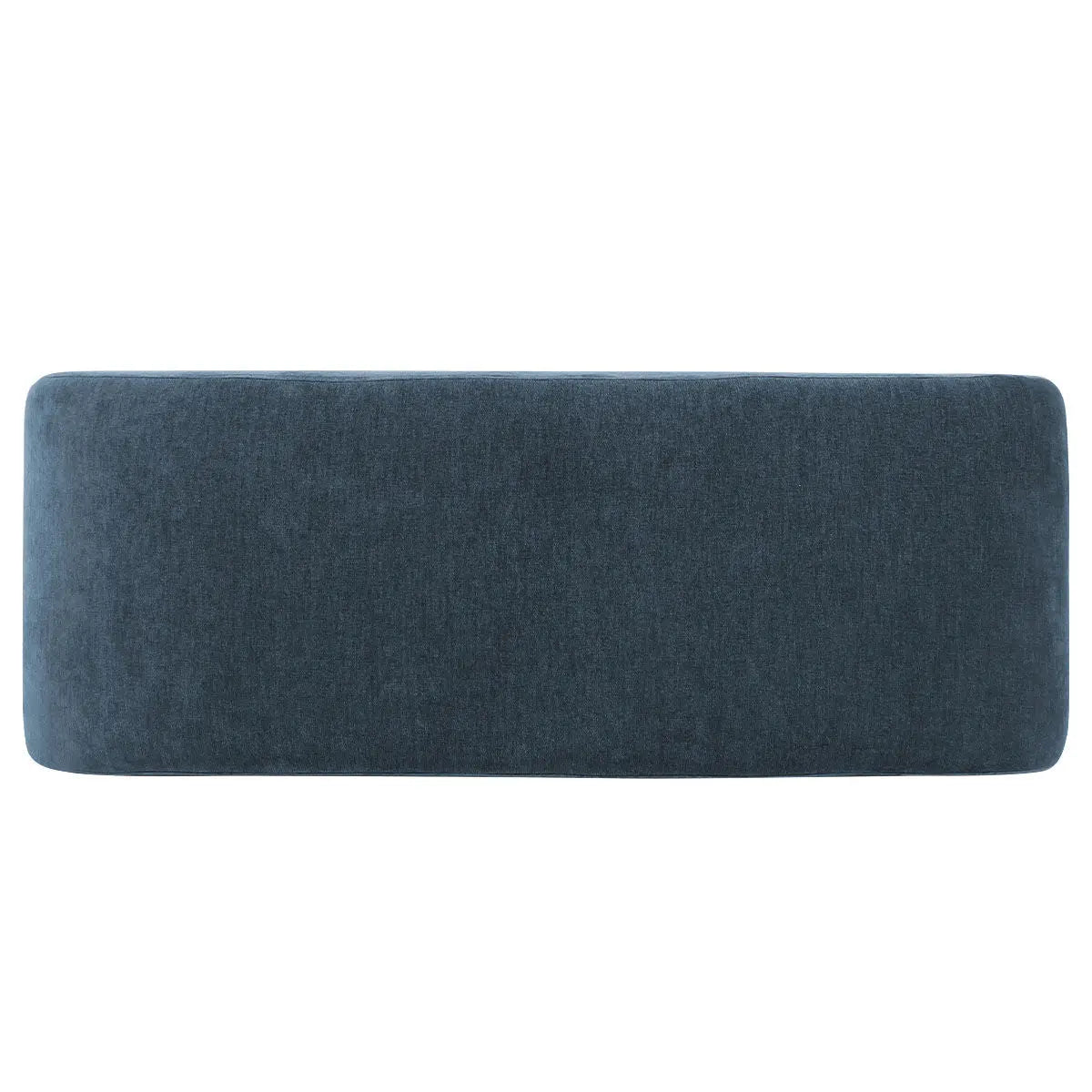 Lily Chenille waterfall bench, blue accent furniture, modern upholstery, versatile seating, contemporary style.