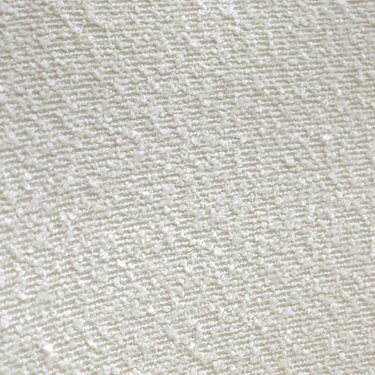 Close-up texture of fabric used in Rhon Modern Boucle Upholstered Dining Chair.